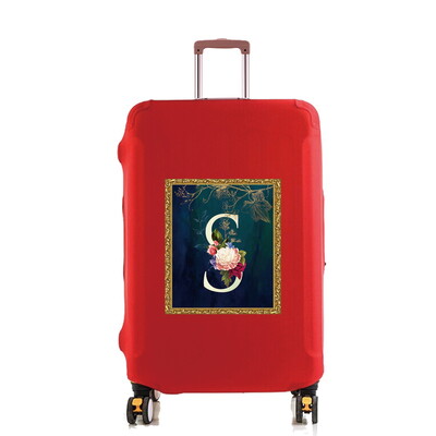 18–32 colių talpos Kelionių reikmenų krepšys Gėlių raidžių serija Spausdinto rašto kelionių priedai Vežimėlio dėklo apsauginis dangtelis