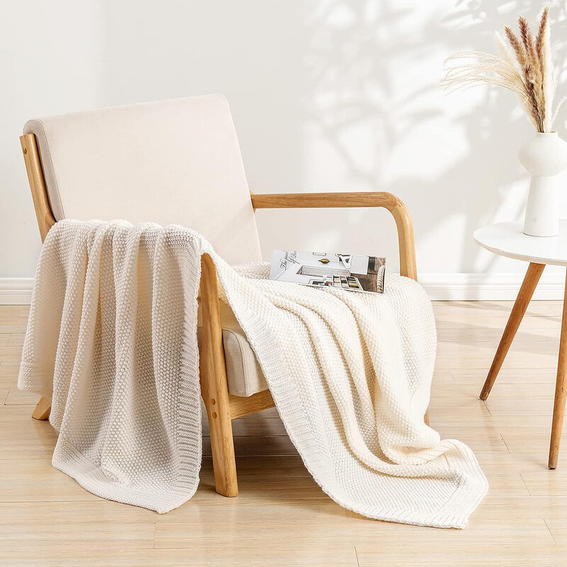 Battilo gofri kockás takaró Luxus vastag karamell kötött kidobótakaró kanapéhoz ágytakaró őszi hálószoba dekoráció