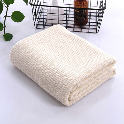 Vasaros kietas plonas viengubas antklodė vaflinis pledas medvilninės sofos siūlų antklodės namų lovai kvėpuojančios minkštos rankšluosčių antklodės skaros antklodės