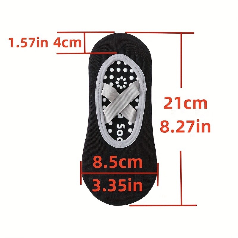 Véletlenszerűen 5 pár professzionális jóga zokni női csúszásgátló Pilates tavaszi és nyári beltéri fitnesz sportzoknihoz