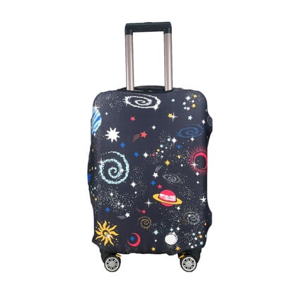 Husă de protecție pentru bagaje, elastică, în dungi, cu fermoar, husă pentru valiză, husă pentru mâner valiză, accesorii de călătorie