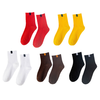 5 Pairs Pack Sieviešu zeķes Pāri Varavīksne Pavasaris ziema Japāņu stila konfektes Sports Mode Īsas zeķes sievietēm Jauki Harajuku