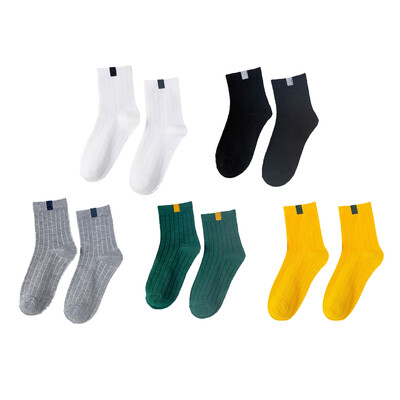 5 Pairs Pack Sieviešu zeķes Pāri Varavīksne Pavasaris ziema Japāņu stila konfektes Sports Mode Īsas zeķes sievietēm Jauki Harajuku