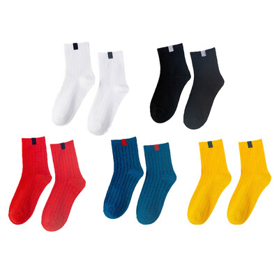 5 Pairs Pack Sieviešu zeķes Pāri Varavīksne Pavasaris ziema Japāņu stila konfektes Sports Mode Īsas zeķes sievietēm Jauki Harajuku