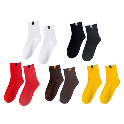 5 Pairs Pack Sieviešu zeķes Pāri Varavīksne Pavasaris ziema Japāņu stila konfektes Sports Mode Īsas zeķes sievietēm Jauki Harajuku