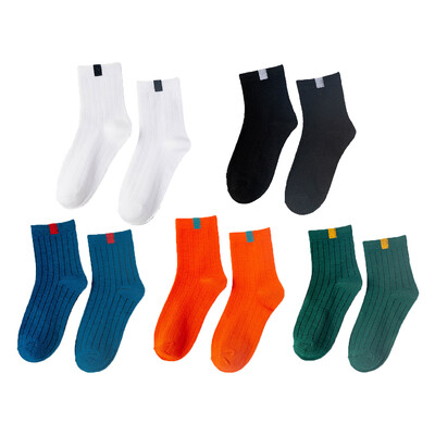 5 Pairs Pack Sieviešu zeķes Pāri Varavīksne Pavasaris ziema Japāņu stila konfektes Sports Mode Īsas zeķes sievietēm Jauki Harajuku