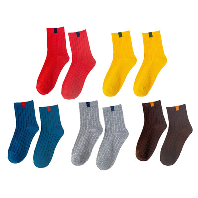 5 Pairs Pack Sieviešu zeķes Pāri Varavīksne Pavasaris ziema Japāņu stila konfektes Sports Mode Īsas zeķes sievietēm Jauki Harajuku