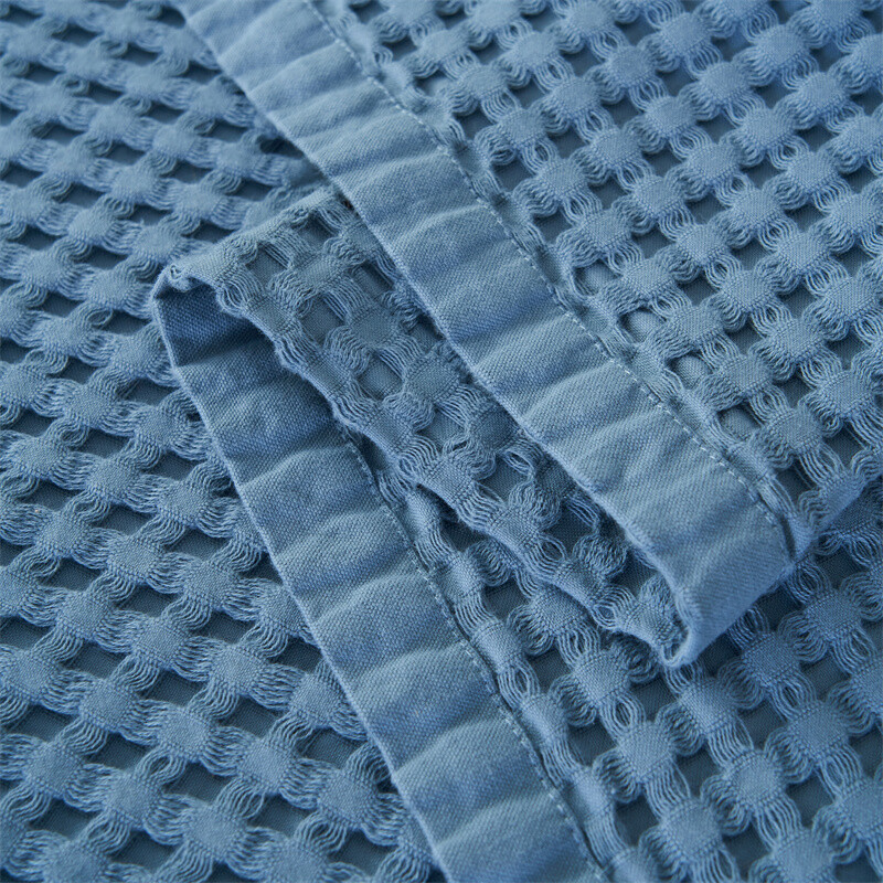 Egipto medvilninė vaflių antklodė Mėlyna kietas žakardo rankšluosčio siūlas sofai lėktuvui Namų lovai kūdikiui suaugusiems minkštas kvėpuojantis 150*200cm