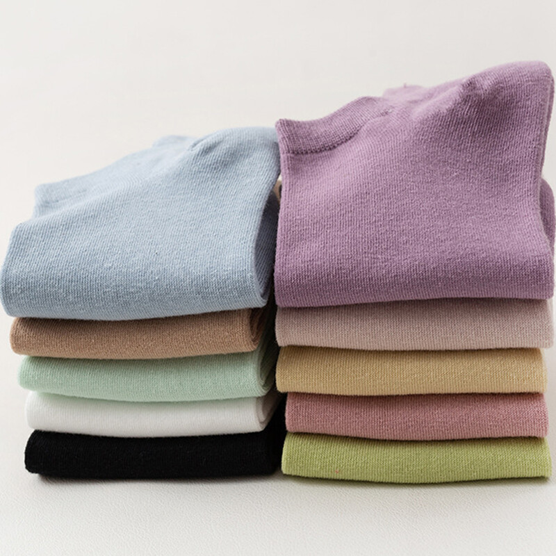 10 pár női színes pamut rövid zokni boka légáteresztő hálós sportzokni Alkalmi sport nyári vékony zokni Candy Colors zokni