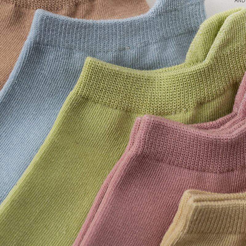 10 pár női színes pamut rövid zokni boka légáteresztő hálós sportzokni Alkalmi sport nyári vékony zokni Candy Colors zokni