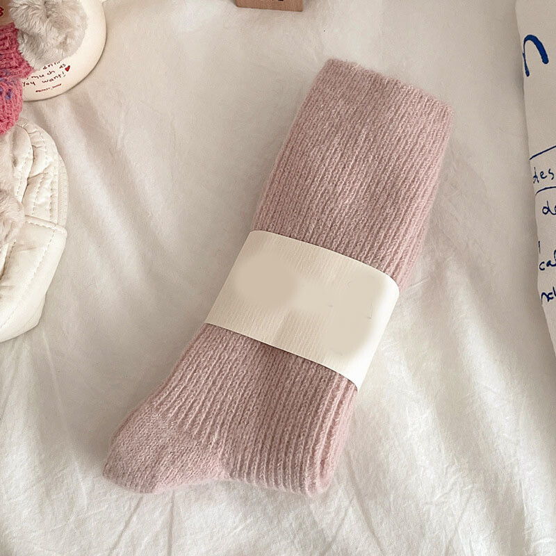 CHAOZHU 3 para mješovitih boja Zimske deblje tople ženske čarape za snježni dan za hladno vrijeme Komplet labavih čarapa za Novu godinu