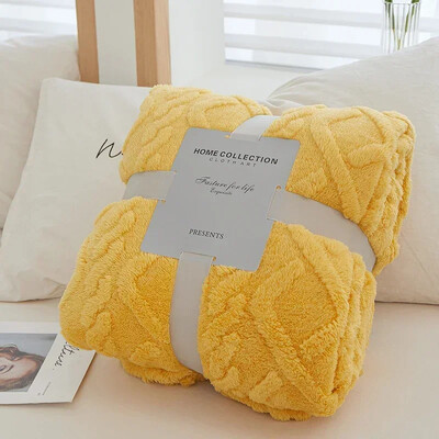 Pături de flanel fleece cuvertură moale pentru pat pentru adulți Pătură de tuf de culoare solidă iarnă cusătură caldă cuvertură de pat pufoasă pentru canapea dormitor