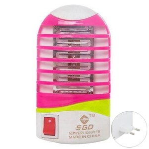 2 τμχ/Παρτίδα LED Λυχνία κουνουπιών 1W 110V 220V Εντομοαπωθητικό Bug Zapper UV Mini Night Light Mosquitos electric UVA EU Plug