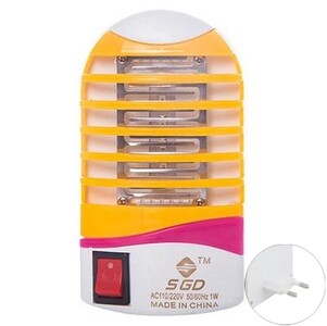2 τμχ/Παρτίδα LED Λυχνία κουνουπιών 1W 110V 220V Εντομοαπωθητικό Bug Zapper UV Mini Night Light Mosquitos electric UVA EU Plug