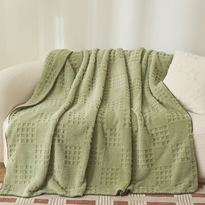 2024 Jacquard Gofri rács Bársony takaró Tél Ősz Meleg Puha Flanel Polár Kanapéágyhuzat Lakástextil плед для кровати