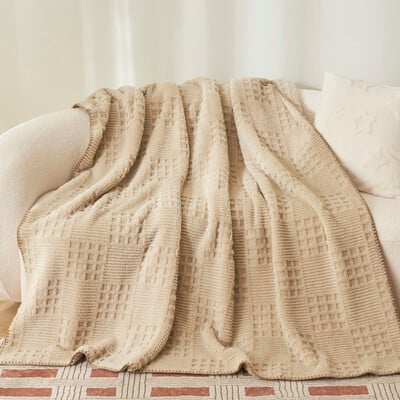 2024 Jacquard Gofri rács Bársony takaró Tél Ősz Meleg Puha Flanel Polár Kanapéágyhuzat Lakástextil плед для кровати