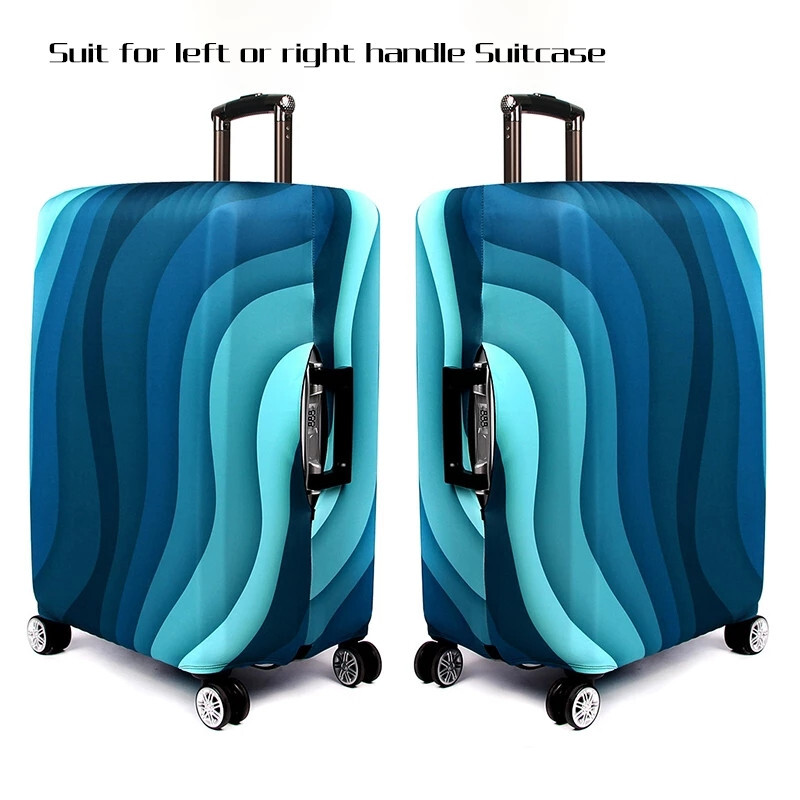 Pasaulio lankytinų vietų raštas bagažo dangtis, storas elastinis lagaminas, apsauginė rankovė, plaunamas vandeniui atsparus skydas, taikomas 18–32 colių