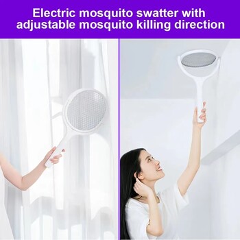 5 ΣΕ 1 Ηλεκτρική ρακέτα κουνουπιών Swatter 3500V USB Επαναφορτιζόμενη λάμπα κουνουπιών Killer Ρακέτα Ρυθμιζόμενη ρακέτα Bug Zapper Fly Bat