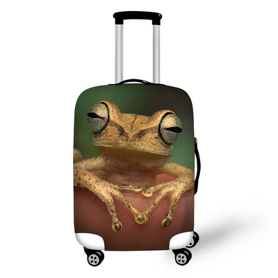 Hűvös rugalmas béka utazótáska védőhuzat bőrönd 18/20/22/24/26/28/30 hüvelykes csomagvédő vízálló utazási kiegészítők