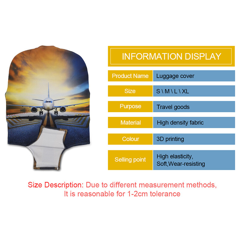 Asmeniniai spaudiniai kelioninio bagažo lagamino dangtelio laikymo krepšio dėklo dangtelio storas apsauginis 18-30 colių Kelionių priedai