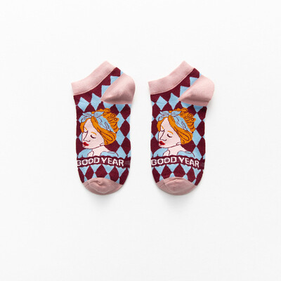 Primăvară toamnă noi șosete japoneze Harajuku drăguțe femei coreeane Kawaii femei șosete bumbac roz EUR35-42