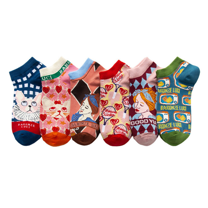 Tavaszi őszi új japán harajuku aranyos zokni női koreai kawaii női zokni pamut rózsaszín 35-42 EUR