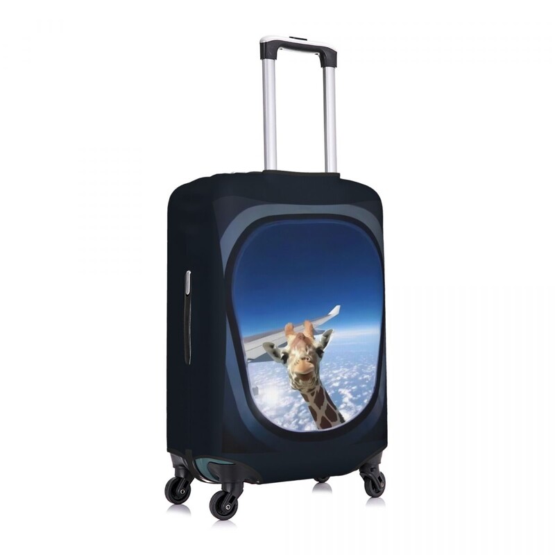 Husă pentru valiză cu girafă Amuzant Călătorie Vacanță Afaceri Practice Protecție pentru bagaje