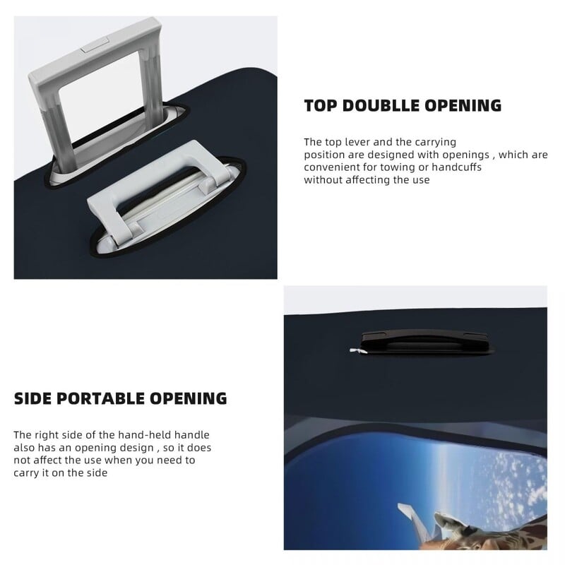 Husă pentru valiză cu girafă Amuzant Călătorie Vacanță Afaceri Practice Protecție pentru bagaje