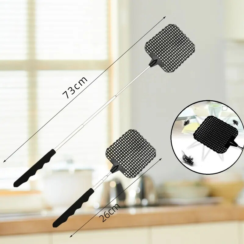 5 tk Sissetõmmatavad kärbsepiitsad Laiendatud käepidemetega loominguline sääsepühutaja, vastupidav komplekt koduklassi aiatarvete jaoks