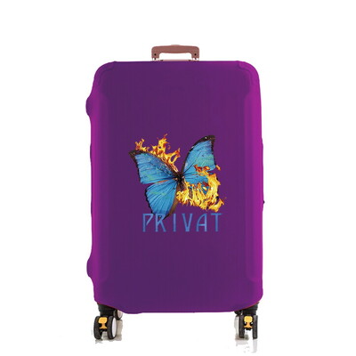 Csomagvédőhuzat Utazási Kiegészítők Védő Vastagabb Rugalmas Poggyászvédő Bőröndvédő Portokok Pillangó minta