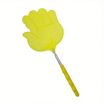 1 τμχ Creative Palm Fly Swatter - Retractable Plastic Fly Swatter με αντιολισθητική λαβή από ανοξείδωτο ατσάλι & κουνουπιών