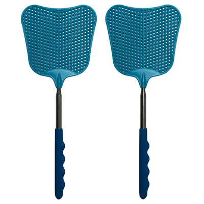 Libisemisvastase käepidemega teleskoopilised kärbsepiitsad, roostevabast terasest varras.