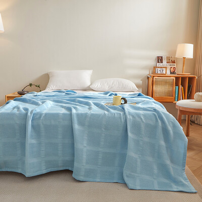 Hive-Muslin medvilninės antklodės lovoms, vaflinis pledas, sofos užvalkalas, minkštas namų užvalkalas, lovatiesės, automobilio miegamasis, sofa, oro kondicionierius