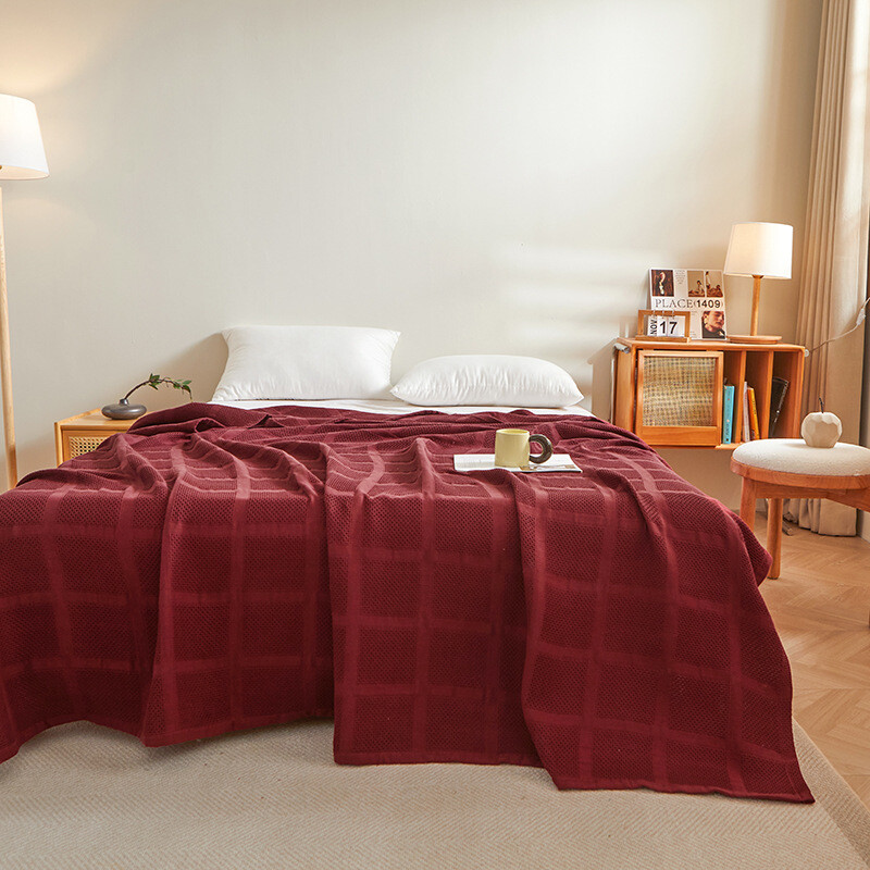 Hive-Muslin medvilninės antklodės lovoms, vaflinis pledas, sofos užvalkalas, minkštas namų užvalkalas, lovatiesės, automobilio miegamasis, sofa, oro kondicionierius