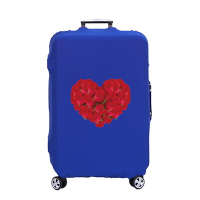 Csomagvédő Bőröndvédő Trend Rose Szívnyomat Vastagabb Elasztikus Porvédő 18-30 hüvelykes kocsitok Utazási Kiegészítők