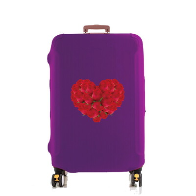 Csomagvédő Bőröndvédő Trend Rose Szívnyomat Vastagabb Elasztikus Porvédő 18-30 hüvelykes kocsitok Utazási Kiegészítők