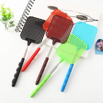 Ρυθμιζόμενο πλαστικό Fly Swatter Home Long Handle Flyswatter Flapper Insect Killer Extended 73cm Plastic Fly Swatter