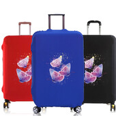 Apsauginis bagažo dangtis nuo 18 iki 30 colių Bagažo dangtis Kelioninių lagaminų užvalkalai tampri Kelionių priedai Drugelių spaudinių serija