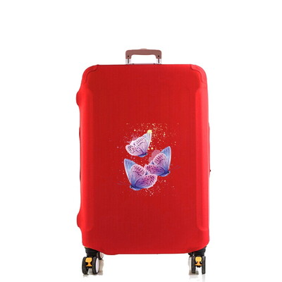 Apsauginis bagažo dangtis nuo 18 iki 30 colių Bagažo dangtis Kelioninių lagaminų užvalkalai tampri Kelionių priedai Drugelių spaudinių serija