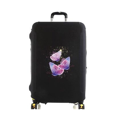 Apsauginis bagažo dangtis nuo 18 iki 30 colių Bagažo dangtis Kelioninių lagaminų užvalkalai tampri Kelionių priedai Drugelių spaudinių serija