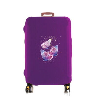 Apsauginis bagažo dangtis nuo 18 iki 30 colių Bagažo dangtis Kelioninių lagaminų užvalkalai tampri Kelionių priedai Drugelių spaudinių serija