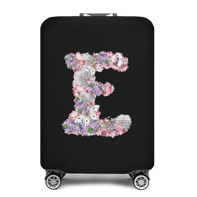 Vastag, rugalmas csomagvédő védőruha 18-28 hüvelykes táskához, rózsavirág levélnyomtatású bőröndhuzatok kocsihuzathoz