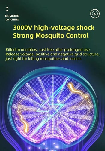 Сгъваема и зареждаща се електрическа бъркалка за комари със силна лампа против комари за домашна употреба
