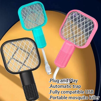 USB Swatter Swatter Trap Έλεγχος παρασίτων Ηλεκτρικό Σοκ Μίνι Λαμπτήρας Κουνουπιών Killer Φορητό UV φως Fly Bug Zapper Καλοκαίρι