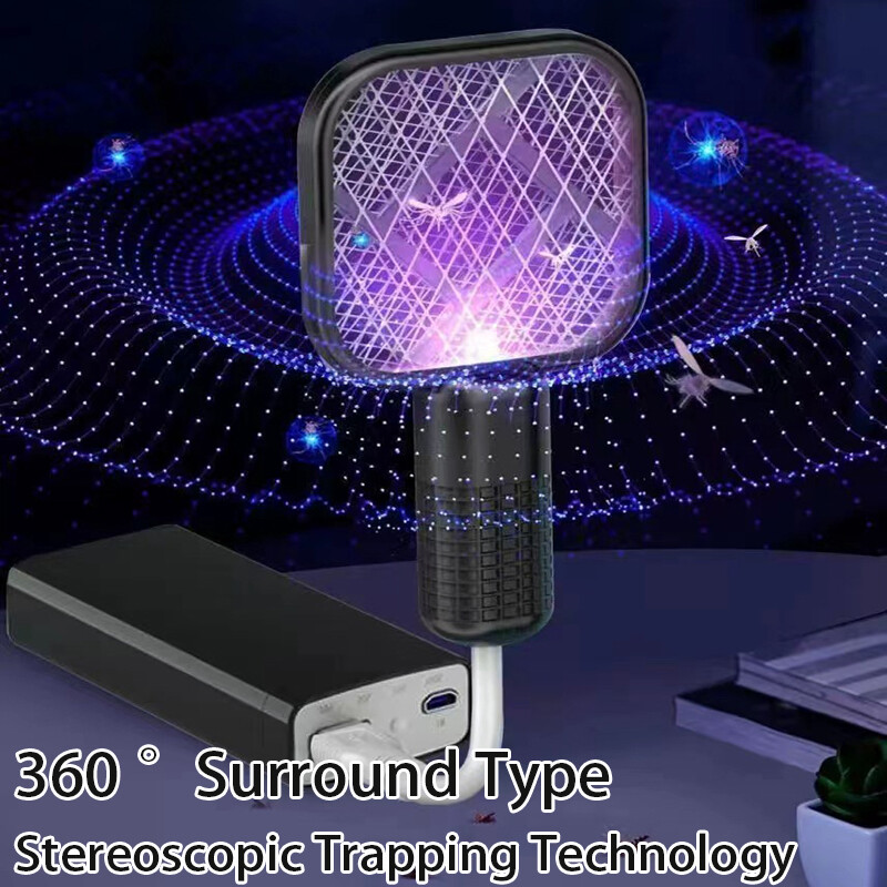 USB Mosquito Swatter Trap Kahjuritõrje Elektrišokk Mini sääsetõrjelamp Kaasaskantav UV-valgus Kärbsepüünis Suvi