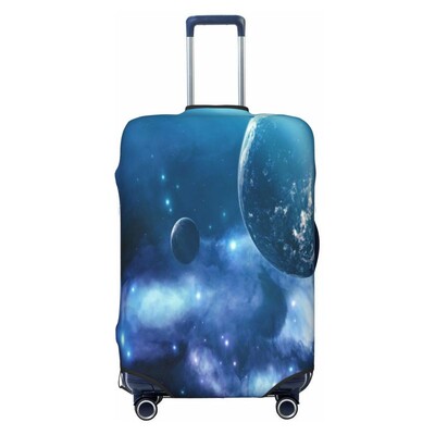 Hviezdna obloha vzor galaxie obloha hrubý elastický ochranný kryt na batožinu so zipsom, oblek na tašku, kufor, kryt na vozík