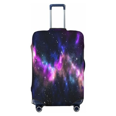 Hviezdna obloha vzor galaxie obloha hrubý elastický ochranný kryt na batožinu so zipsom, oblek na tašku, kufor, kryt na vozík