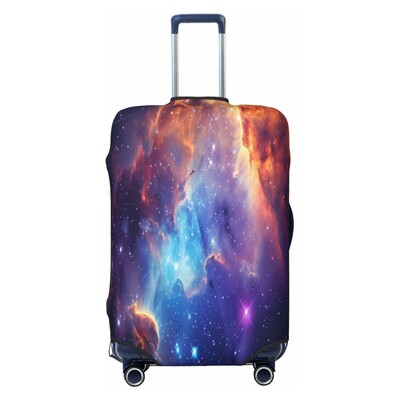 Hviezdna obloha vzor galaxie obloha hrubý elastický ochranný kryt na batožinu so zipsom, oblek na tašku, kufor, kryt na vozík