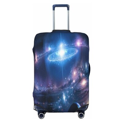 Hviezdna obloha vzor galaxie obloha hrubý elastický ochranný kryt na batožinu so zipsom, oblek na tašku, kufor, kryt na vozík