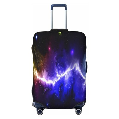 Hviezdna obloha vzor galaxie obloha hrubý elastický ochranný kryt na batožinu so zipsom, oblek na tašku, kufor, kryt na vozík
